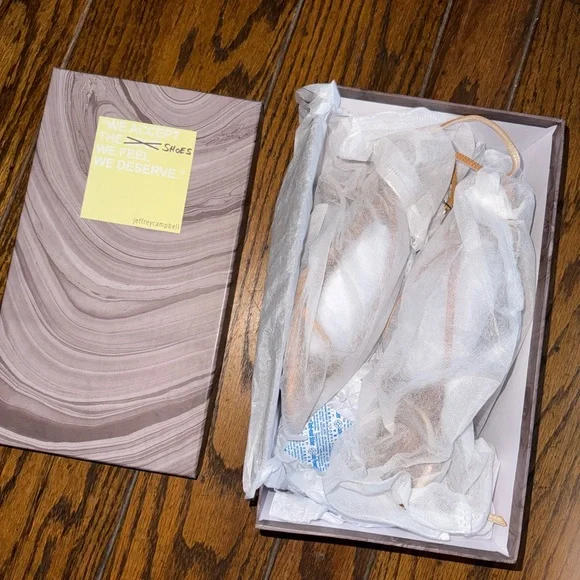 Jeffrey Campbell Leeda Ankle Strap Sandal Heels in Nude - Picture 9 of 9